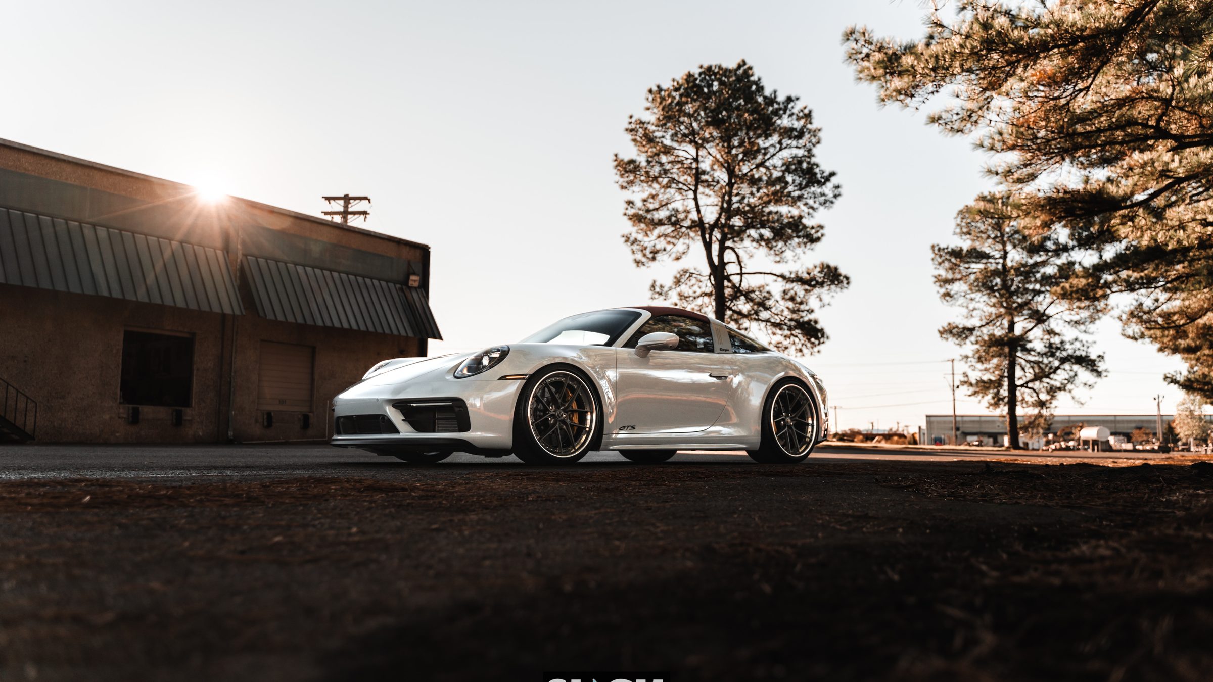Porsche 911 with ceramic coating outside the Slick Auto Care shop in Little Rock AR